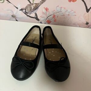 Black Ballet Flats with Bow
